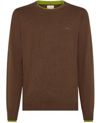 Sun 68 - Contrast Trim Knitted Sweater - Lyst