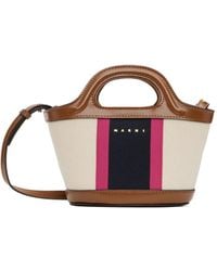 Marni - Logo Embroidered Top Handle Bag - Lyst