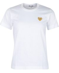 COMME DES GARÇONS PLAY - Logo Short-Sleeved T-Shirt - Lyst