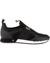 EA7 - Round Toe Sneakers - Lyst