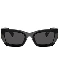 Miu Miu - Eyewear Rectangular Frame Sunglasses - Lyst