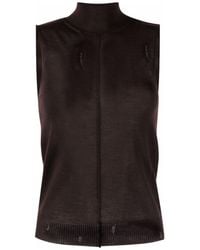 Amiri - High Neck Cashmere Vest - Lyst