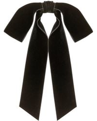 Jennifer Behr - Bow-Detailing Velvet Head Piece - Lyst