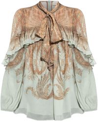 Zimmermann - Memento Flutter Blouse - Lyst