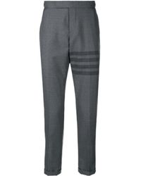 Thom Browne - Piece Slim Casual Pants With Decorative Patterns - Lyst