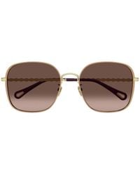 Chloé - Chlo Eyewear Square Frame Sunglasses - Lyst