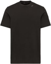 Moncler - Logo-Embroidered T-Shirt - Lyst