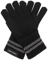 Canada Goose - Metallic-Stripe Merino-Knit Gloves - Lyst