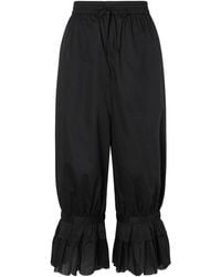 STAUD - Light Cotton Cropped Pants - Lyst