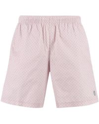 McQueen - Spotted Skull Print Swim Shorts - Lyst