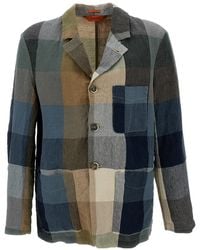Barena - Single Breasted Checked Jacket - Lyst