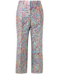 Dries Van Noten - Jacquard Casual Pants - Lyst