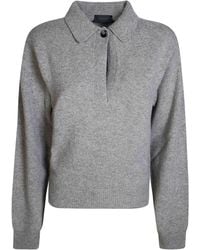 Haikure - Ribbed Polo Knitted Top - Lyst