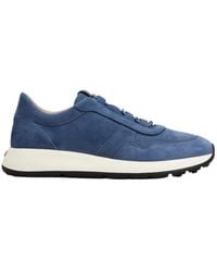 Tod's - Dot Suede Lace-Up Sneakers - Lyst