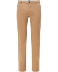 BOSS - Light Camel Chino Trousers - Lyst