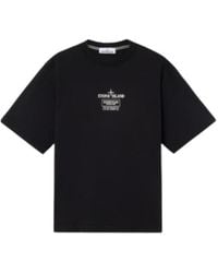 Stone Island - Logo Printed Crewneck T-Shirt - Lyst