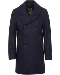 Sealup - Genova Wool Pea Coat - Lyst