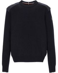 Moncler - Grenoble Logo Embroidered Down Jumper - Lyst