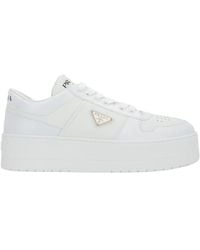 Prada - Round Head Low-Cut Casual Shoes - Lyst