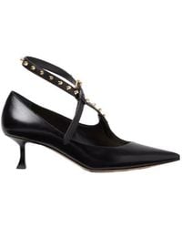 Fendi - Leather Court Shoes - Lyst