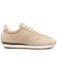 TOTEME - Totême Quilted Lace-Up Sneakers - Lyst