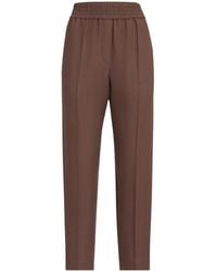 Brunello Cucinelli - Fluid Twill Baggy Pull-On Trousers - Lyst