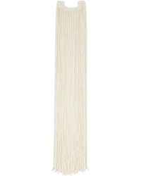 Alaïa - Alaïa Beaded Knit Scarf - Lyst