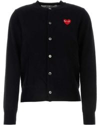 COMME DES GARÇONS PLAY - Wool Cardigan - Lyst