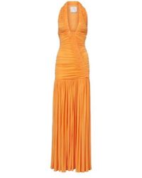 Christopher Esber - Orion Ruched Halterneck Gown - Lyst
