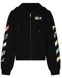 Off-White c/o Virgil Abloh - Arrows Diag-Stripe Hoodie - Lyst