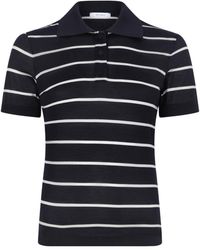 Max Mara - Bellico Striped Short-Sleeved Polo Shirt - Lyst