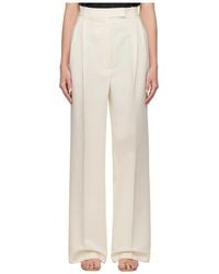 Rohe - High-Waisted Pleated Casual Pants - Lyst