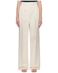 Rohe - High-Waisted Pleated Casual Pants - Lyst