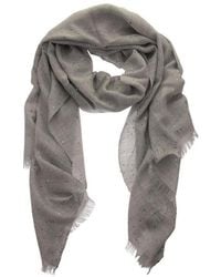 Brunello Cucinelli - Fringed Sequin Scarf - Lyst