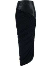 ANDAMANE - Panelled Ruched Detail Skirt - Lyst