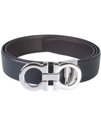 Ferragamo - Ferragamo Gancini Reversible Buckle Belt - Lyst