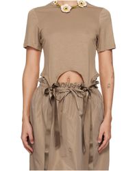 Simone Rocha - Bow Tail Easy T-Shirt - Lyst