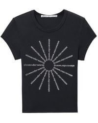 Alexander Wang - Logo Detailed Crewneck T-Shirt - Lyst