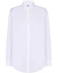 Balmain - Cotton Poplin Shirt - Lyst