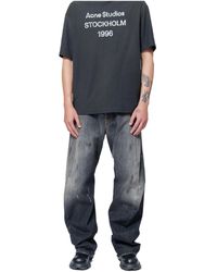 Acne Studios - Distressed Loose Fit Jeans - Lyst