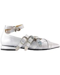 Toga - Cross Strap Ballet Shoes - Lyst