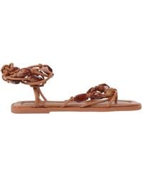 FARM Rio - Plain Color Straps Sandals - Lyst