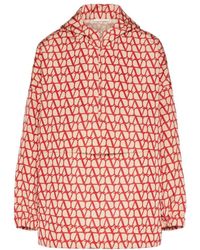 Valentino - Toile Iconographe Long-Sleeved Hooded Jacket - Lyst