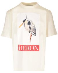 Heron Preston - Heron Bird Painted Cotton T-Shirt - Lyst