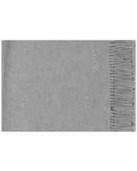 A.P.C. - Logo-Embroidered Fringed-Edge Scarf - Lyst