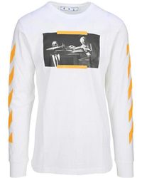 Off-White c/o Virgil Abloh - Caravaggio Painting Printed Crewneck T-Shirt - Lyst