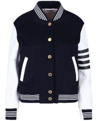 Thom Browne - 4-Bar Bomber Jacket - Lyst