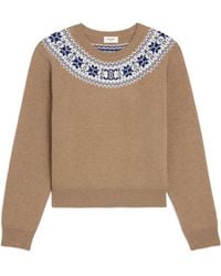 Celine - Crew Neck Sweater - Lyst
