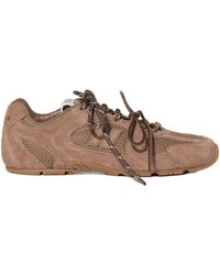 Miu Miu - New Balance X 530 Sl Suede And Mesh Sneakers - Lyst