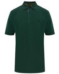 Etro - Plain-Coloured Cotton Polo Shirt With Printed Details - Lyst